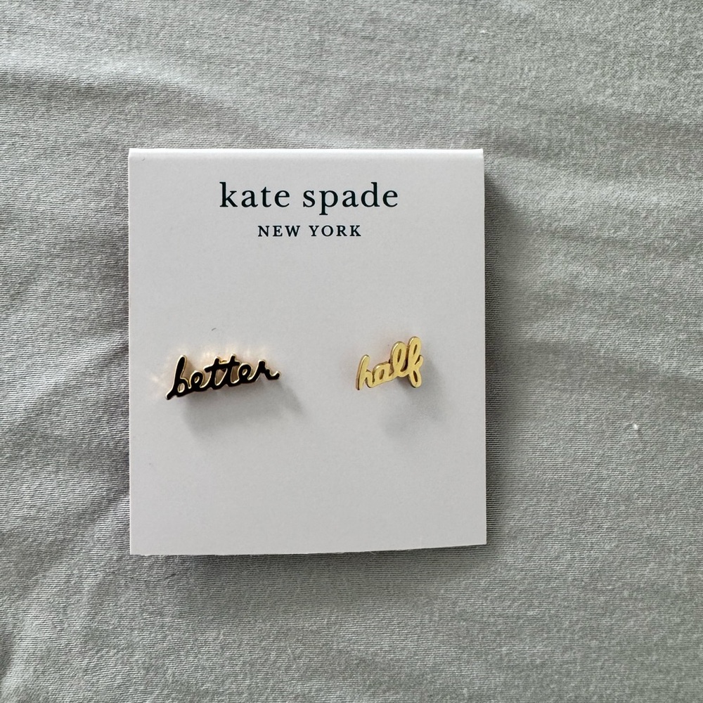 Kate Spade Gold 'Better Half' Earrings